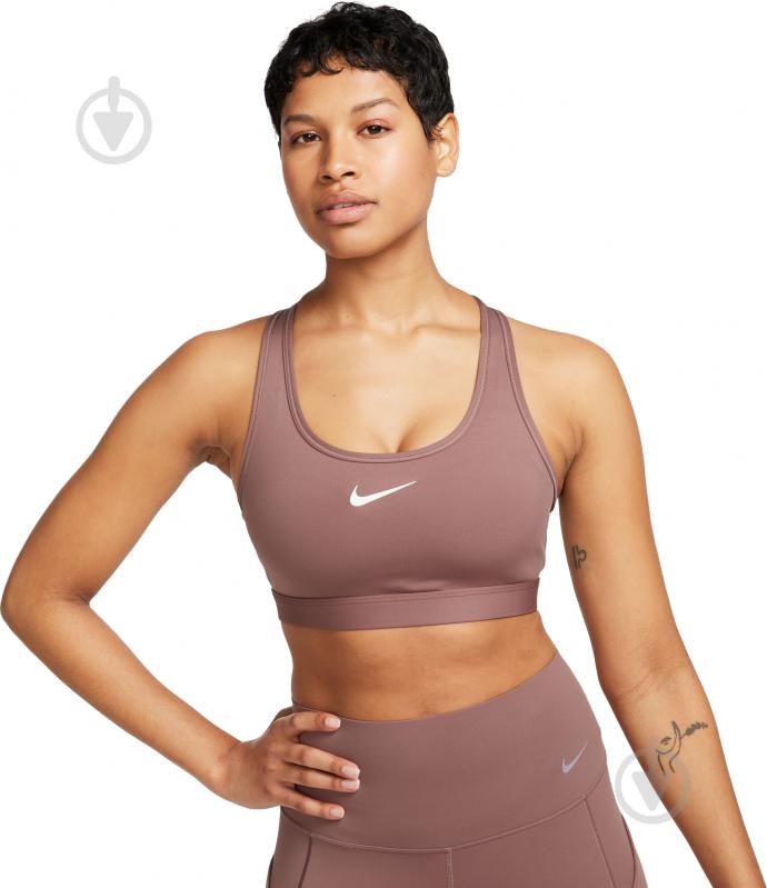 Бра Nike W NK SWSH MED SPT BRA DX6821-208 р.M розовый - фото 2