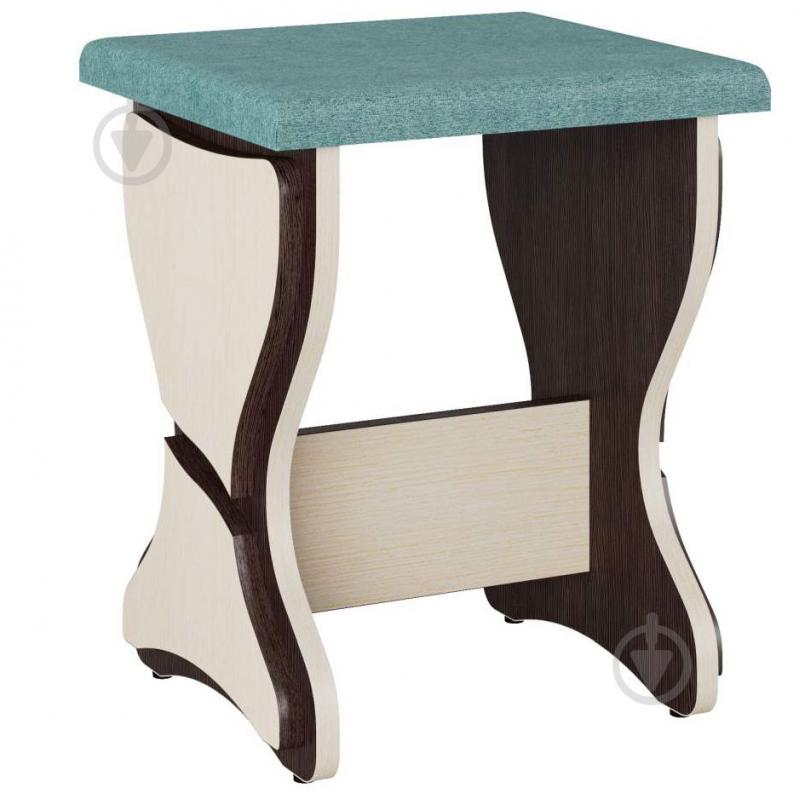 Табурет Компанит Т-3 балатон аква / венге - фото 1