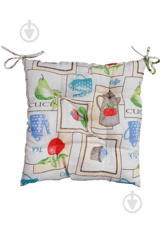 Подушка на стул CUPCAKE Blu Прованс - фото 1 Подушка на стул CUPCAKE Blu Прованс - фото 1