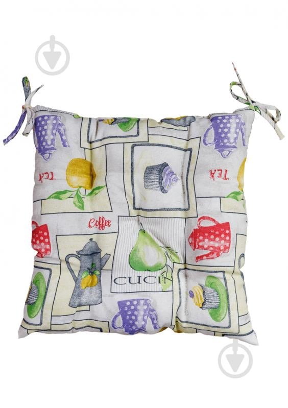 Подушка на стул CUPCAKE Violet Прованс - фото 1 Подушка на стул CUPCAKE Violet Прованс - фото 1