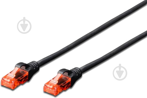 Патч-корд Digitus CAT 6 UTP (DK-1612-005/BL) 0,5 м черный - фото 1