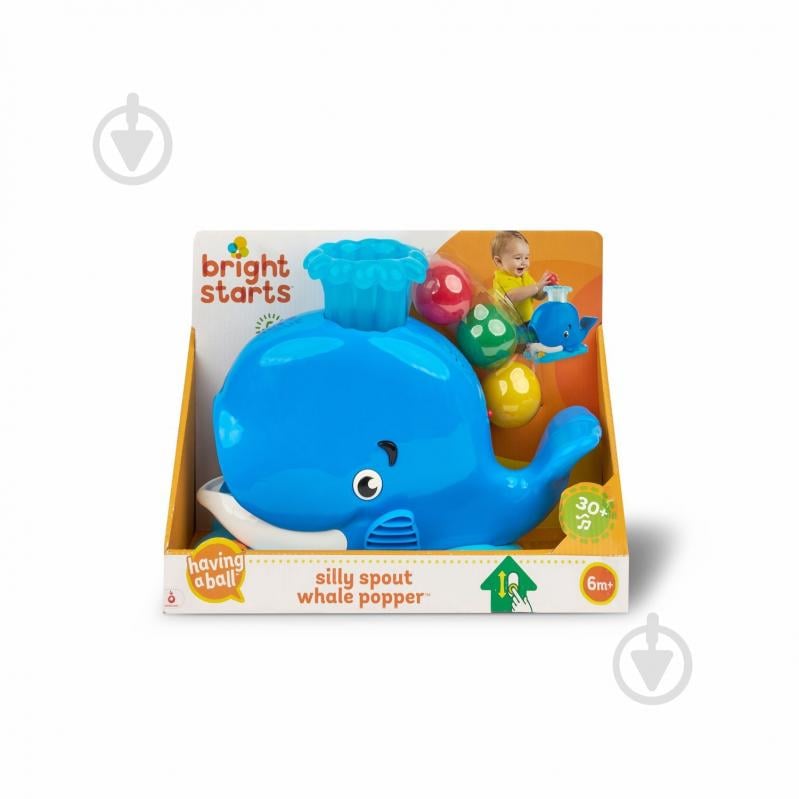 Игрушка музыкальная Bright Starts Silly Spout Whale Popper 10934 - фото 3