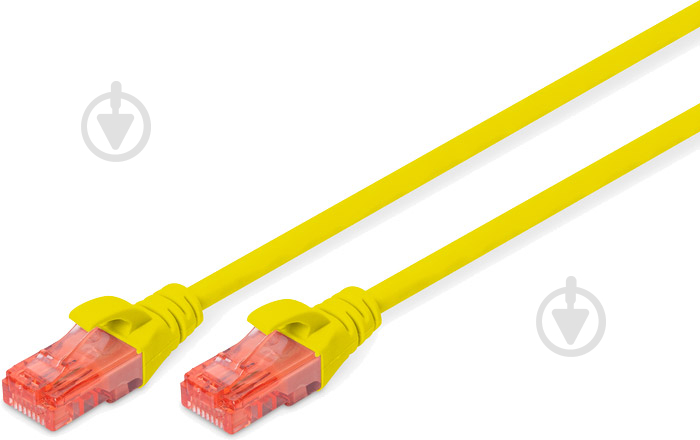 Патч-корд Digitus CAT 6 UTP (DK-1617-005/Y) 0,5 м жовтий - фото 1