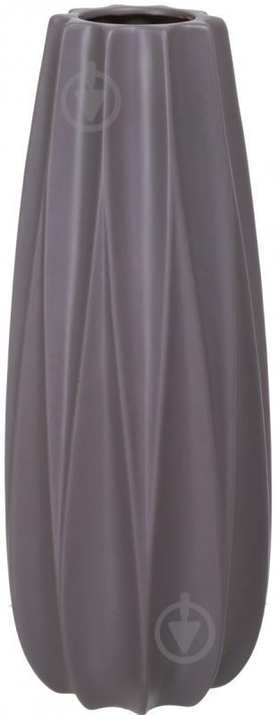 Ваза керамическая Elegant 17.5х45.7 см 45,7 см серая 18979 - фото 1 Ваза керамическая Elegant 17.5х45.7 см 45,7 см серая 18979 - фото 1