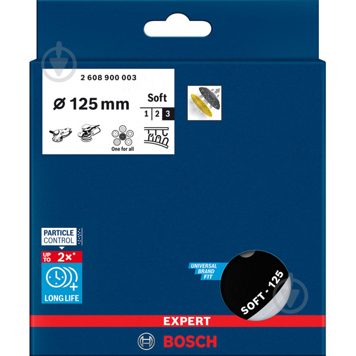 Диск опорний Bosch Expert Multihole 125 мм м'яка з отворами 2608900003 - фото 2