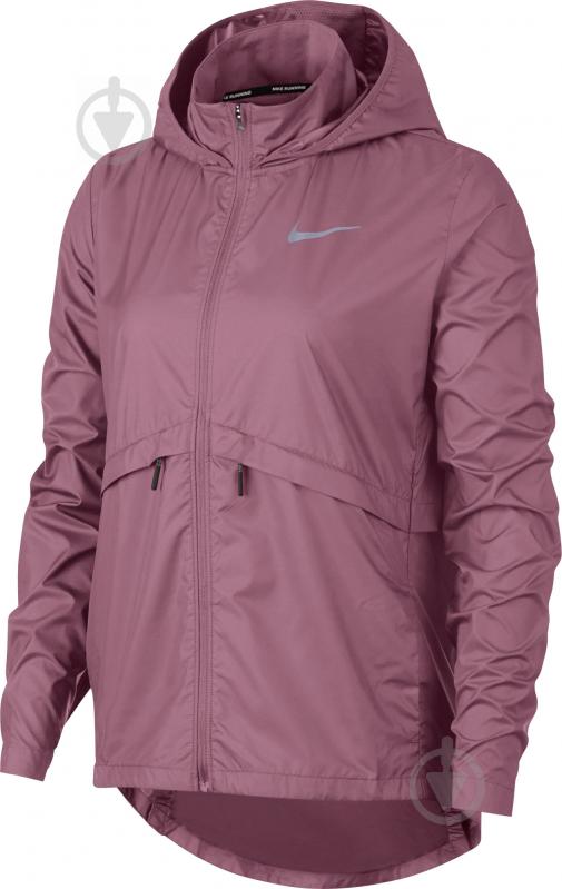 Ветровка женская демисезонная Nike W NK ESSNTL JKT HD 933466-515 р.XS красная - фото 1