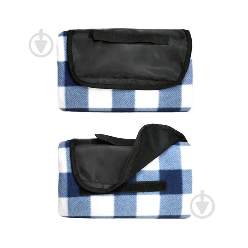 Плед Picnic 130x180 см синий с белым Soft Me - фото 2