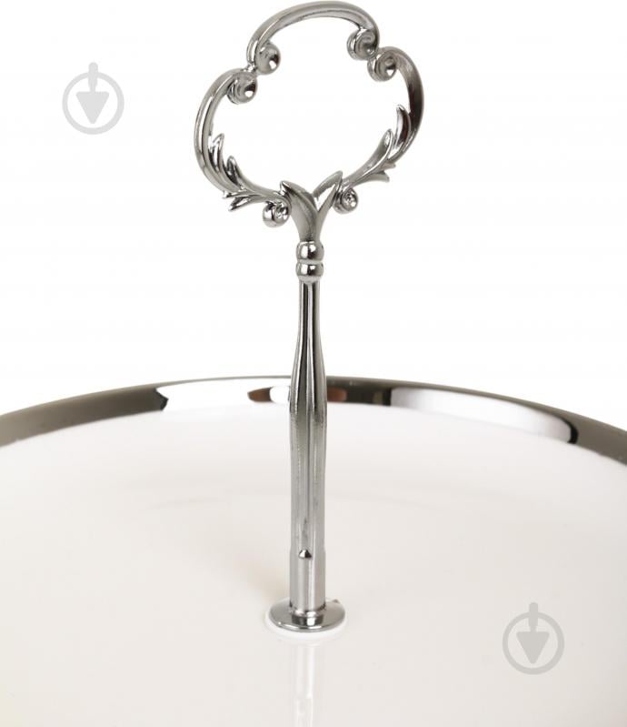 Фруктовниця двоярусна Fiora Moonlight 19х2,5/25х3 см порцеляна - фото 2 Фруктовниця двоярусна Fiora Moonlight 19х2,5/25х3 см порцеляна - фото 2