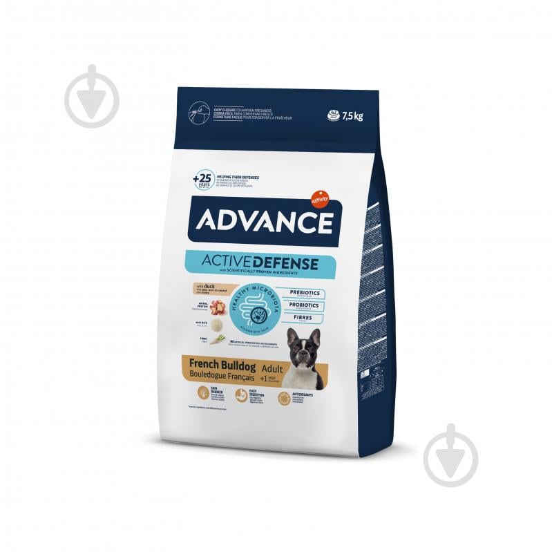 Корм сухий для собак для малих порід Affinity Advance Dog French Bulldog Французький бульдог з качкою 7,5 кг - фото 1