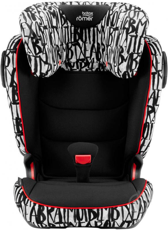 Автокресло Britax-Romer KIDFIX III M Letter Design черный с белым 2000030828 - фото 2