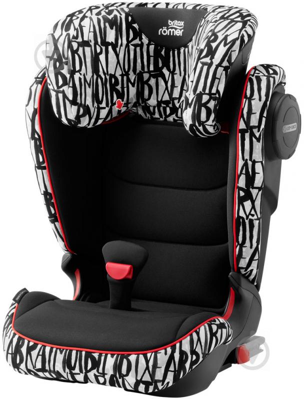 Автокресло Britax-Romer KIDFIX III M Letter Design черный с белым 2000030828 - фото 1