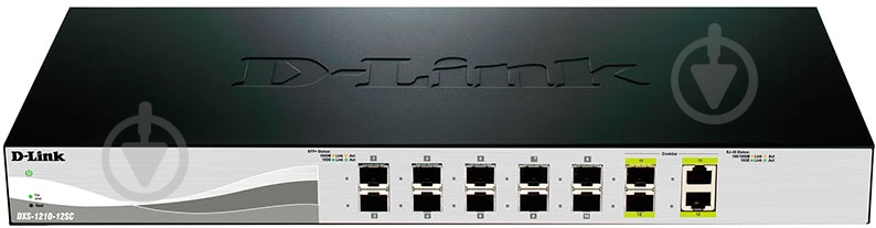 Комутатор D-Link 12SC 10x10G SFP+ DXS-1210 - фото 1 Комутатор D-Link 12SC 10x10G SFP+ DXS-1210 - фото 1