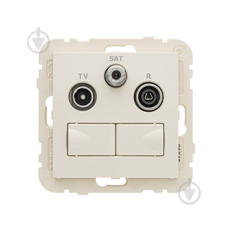 Розетка TV+R+SAT Efapel Logus компьютерная двойная IP20 слоновая кость 21546 TMF - фото 3