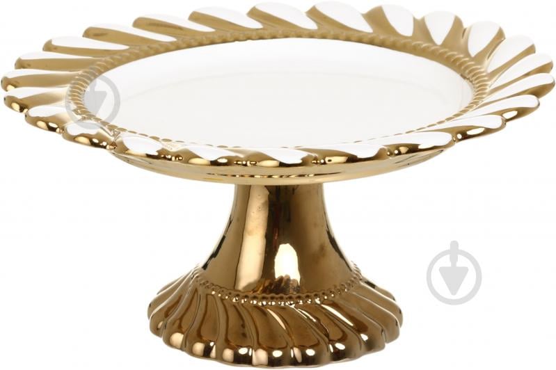 Фруктовница на ножке Fiora Savoiardi 25x12 см фарфор - фото 1