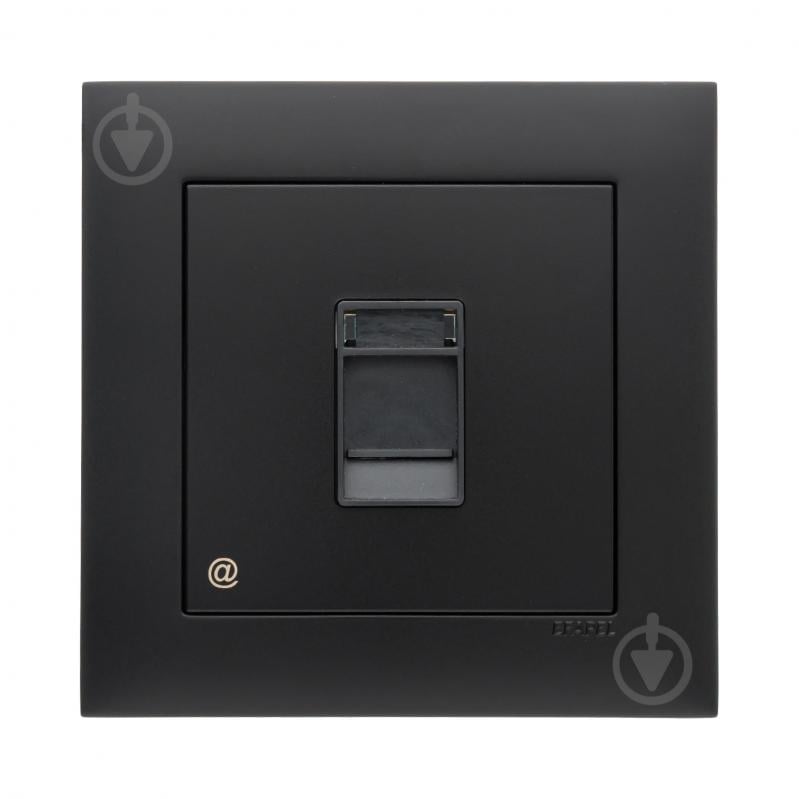 Розетка компьютерная Efapel Logus IP20 черный матовый 21453 TPM - фото 1