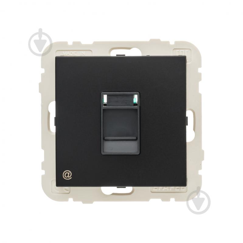 Розетка компьютерная Efapel Logus IP20 черный матовый 21453 TPM - фото 3