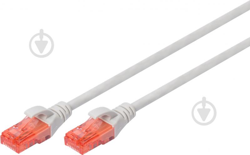 Патч-корд Digitus Cat 6 UTP AWG 26/7 Cu LSZH 20 м сірий - фото 1