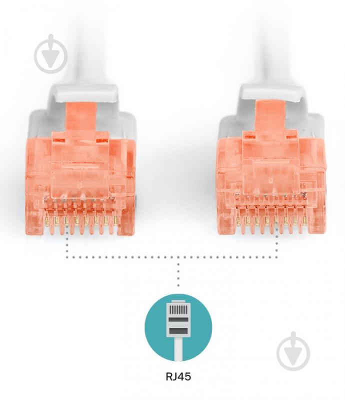 Патч-корд Digitus Cat 6 UTP AWG 26/7 Cu LSZH 25 м серый - фото 4