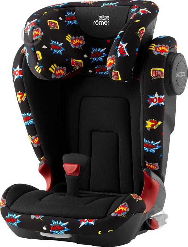 Автокрісло Britax-Romer Kidfix2 S Comic Fun чорний із малюнком 2000031878 - фото 1