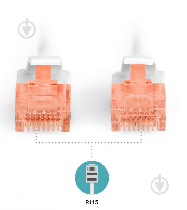 Патч-корд Digitus Cat 6 UTP AWG 26/7 Cu LSZH 2 м білий - фото 2