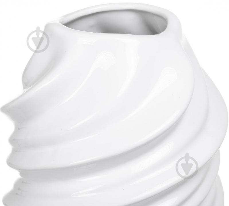 Ваза керамическая Wave 16.5х48 см 48 см белая 19992 - фото 2