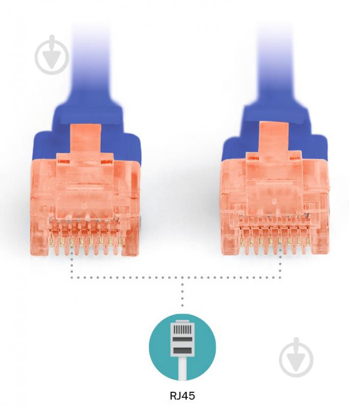 Патч-корд Digitus Cat 6 UTP AWG 26/7 Cu LSZH 2 м синій - фото 3