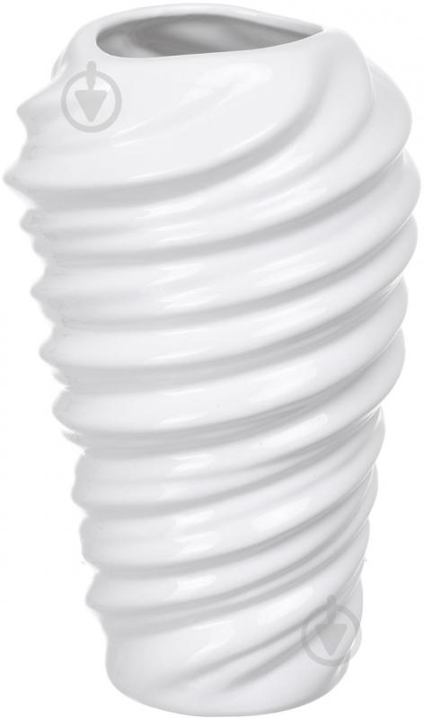 Ваза керамическая Wave 14.5х24 см 24 см белая 10992 - фото 1 Ваза керамическая Wave 14.5х24 см 24 см белая 10992 - фото 1