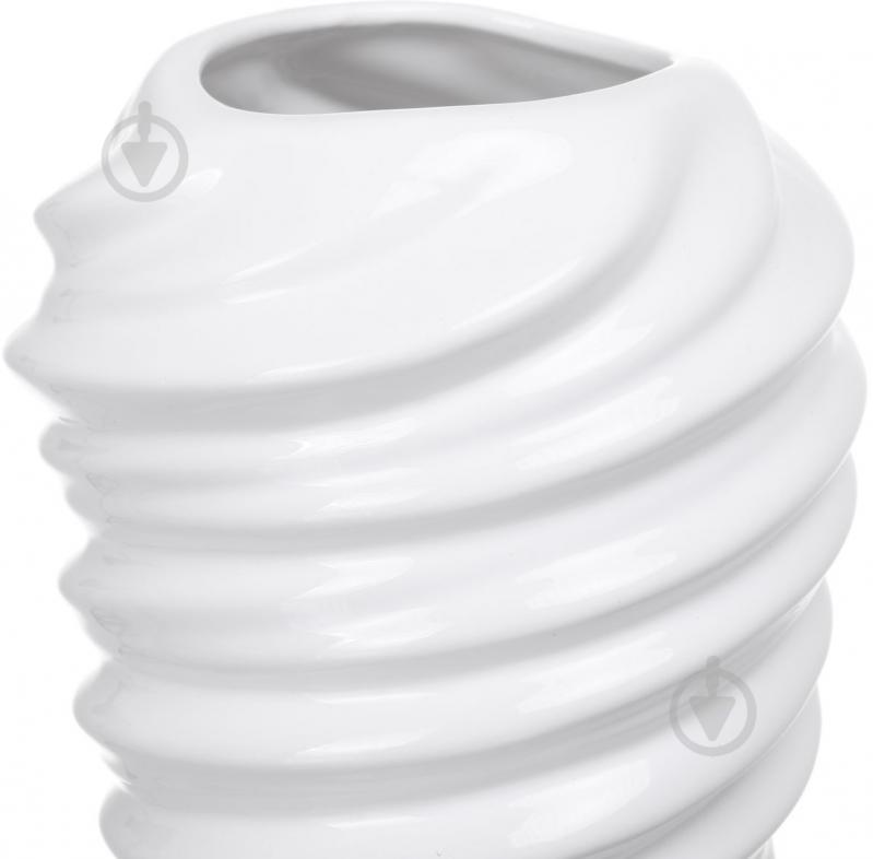 Ваза керамическая Wave 14.5х24 см 24 см белая 10992 - фото 2 Ваза керамическая Wave 14.5х24 см 24 см белая 10992 - фото 2