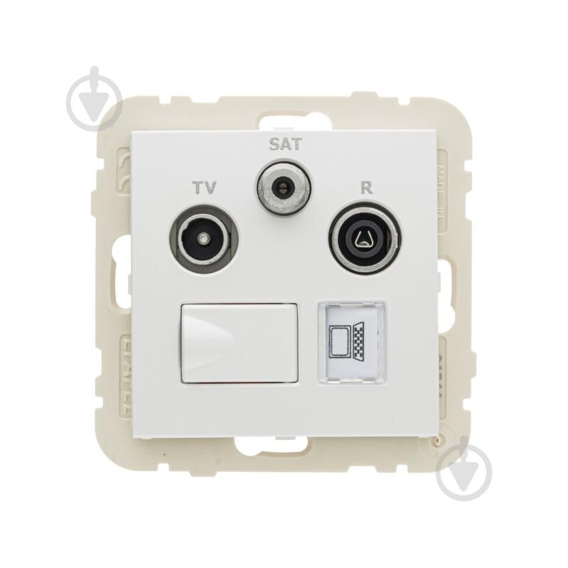 Розетка TV+R/SATкомпьютерная Efapel Logus IP20 белый 21544 TBR - фото 3