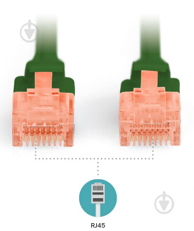 Патч-корд Digitus Cat 6 UTP AWG 26/7 Cu LSZH 3 м зелений - фото 2