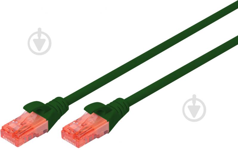 Патч-корд Digitus Cat 6 UTP AWG 26/7 Cu LSZH 3 м зелений - фото 1