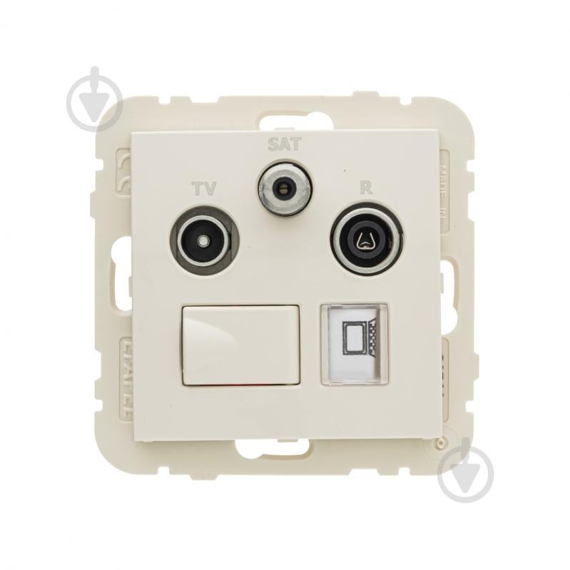 Розетка TV+R/SAT Efapel Logus IP20 слоновая кость 21544 TMF - фото 3