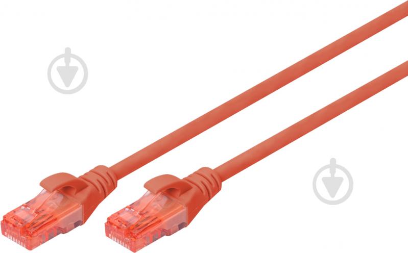 Патч-корд Digitus Cat 6 UTP AWG 26/7 Cu LSZH 3 м червоний - фото 1