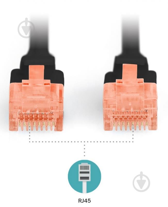 Патч-корд Digitus Cat 6 UTP AWG 26/7 Cu LSZH 3 м чорний - фото 3