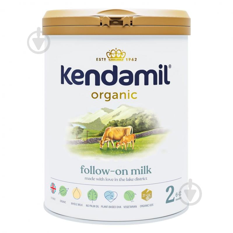 Суха молочна суміш Kendamil Organic 2 6-12 міс., 800 г (77000334) - фото 1