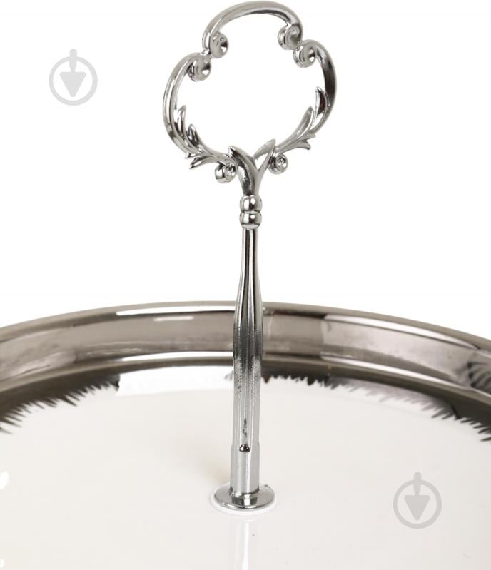 Фруктовница двухъярусная Fiora Moonlight 20х3/25х3 см фарфор - фото 3