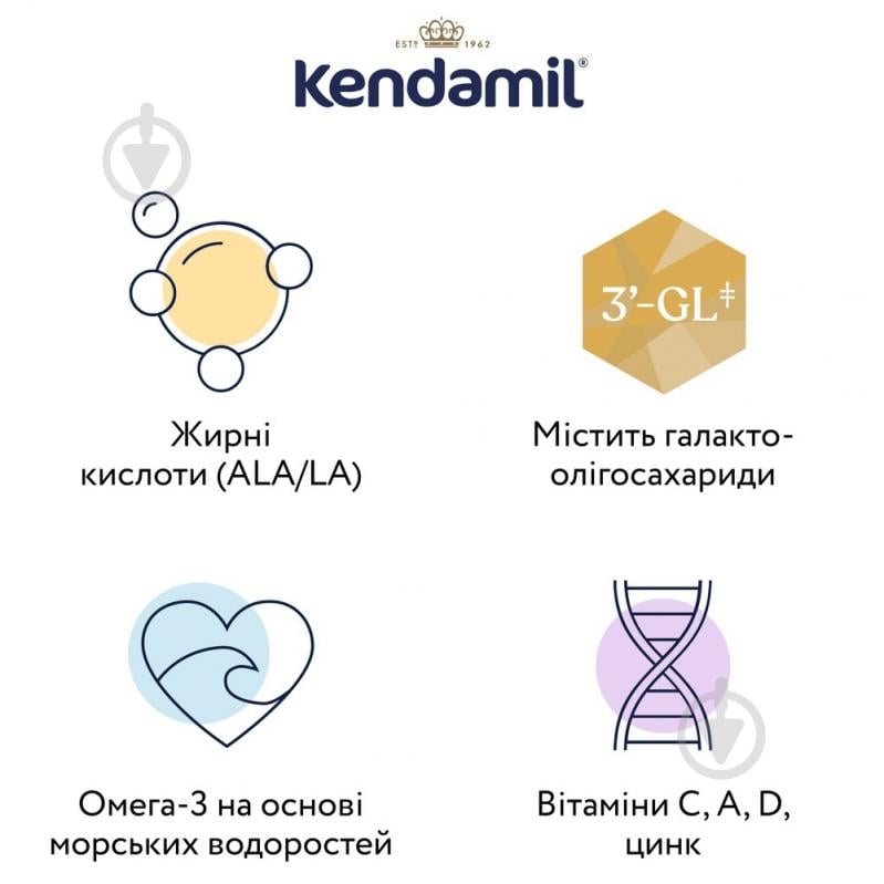 Сухая молочная смесь Kendamil Goat 1 на козьем молоке 0-6 мес., 800 г (92000018) - фото 3