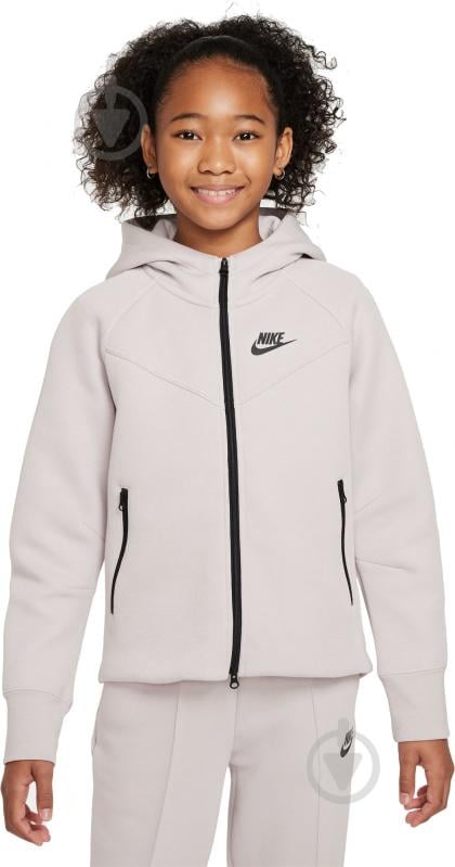 Джемпер Nike G NSW TCH FLC HD FZ LS FD2979-019 р.XL рожевий - фото 1