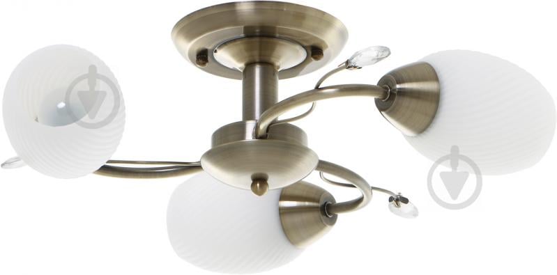 Люстра потолочная Accento lighting 3xE27 античная латунь ALDW-MX12836-3 - фото 1