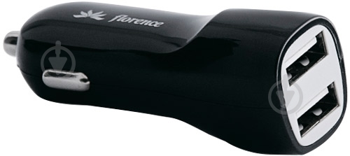 Зарядное устройство в автомобиль Florence 2 USB Black CC21-2USB - фото 1 Зарядное устройство в автомобиль Florence 2 USB Black CC21-2USB - фото 1