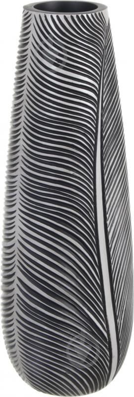Ваза полирезиновая Дарк 16х16х46 см 46 см серая ZSC1925-18-0428 - фото 1 Ваза полирезиновая Дарк 16х16х46 см 46 см серая ZSC1925-18-0428 - фото 1