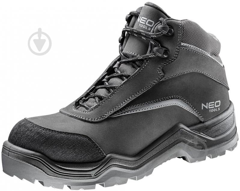 УЦІНКА! Черевики робочі NEO tools S3 SRC нубук CE р.46 82-151 чорний (УЦ №2561) - фото 2