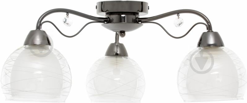 Люстра потолочная Accento lighting TORINO 3xE27 черный хром ALHu-HKC31213/3 - фото 1