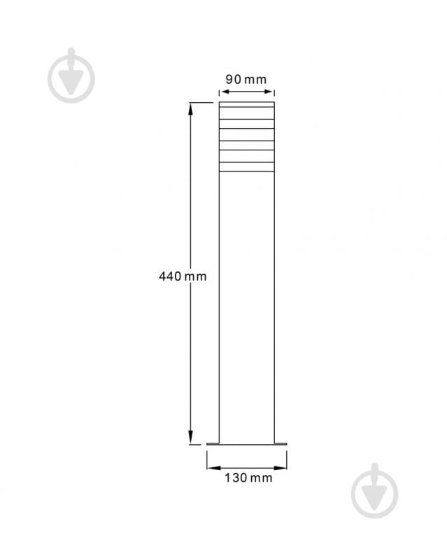 Фонарный столб Goldlux Teksas E27 12 Вт IPIP44 графитовый 316172 - фото 2