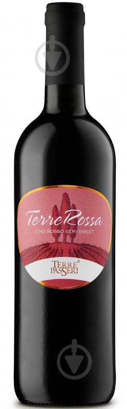 Вино Terre Passeri Россо червоне напівсолодке 10,5% 750 мл - фото 1