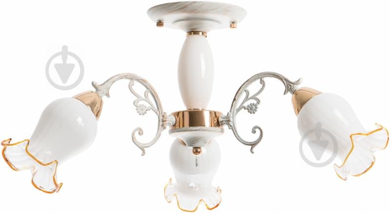 Люстра потолочная Accento lighting MILENA 3xE14 белый ALHu-HKC83384C/3 - фото 1