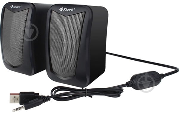 Акустическая система Kisonli KS-06/23408 2.0 black - фото 3
