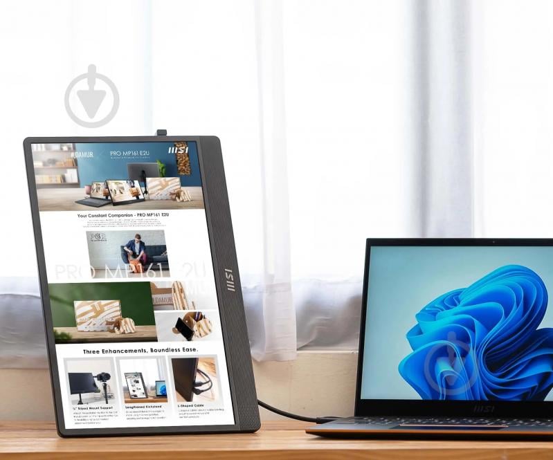 Монитор MSI PRO MP161-E2U 15,6" (9S6-3PB70H-045) - фото 11 Монитор MSI PRO MP161-E2U 15,6" (9S6-3PB70H-045) - фото 11