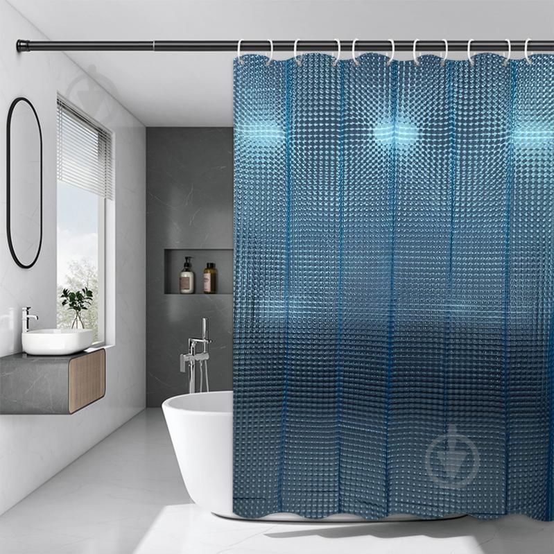 Шторка для ванни Rapal 3D Sky, 180х180 см - фото 1 Шторка для ванни Rapal 3D Sky, 180х180 см - фото 1