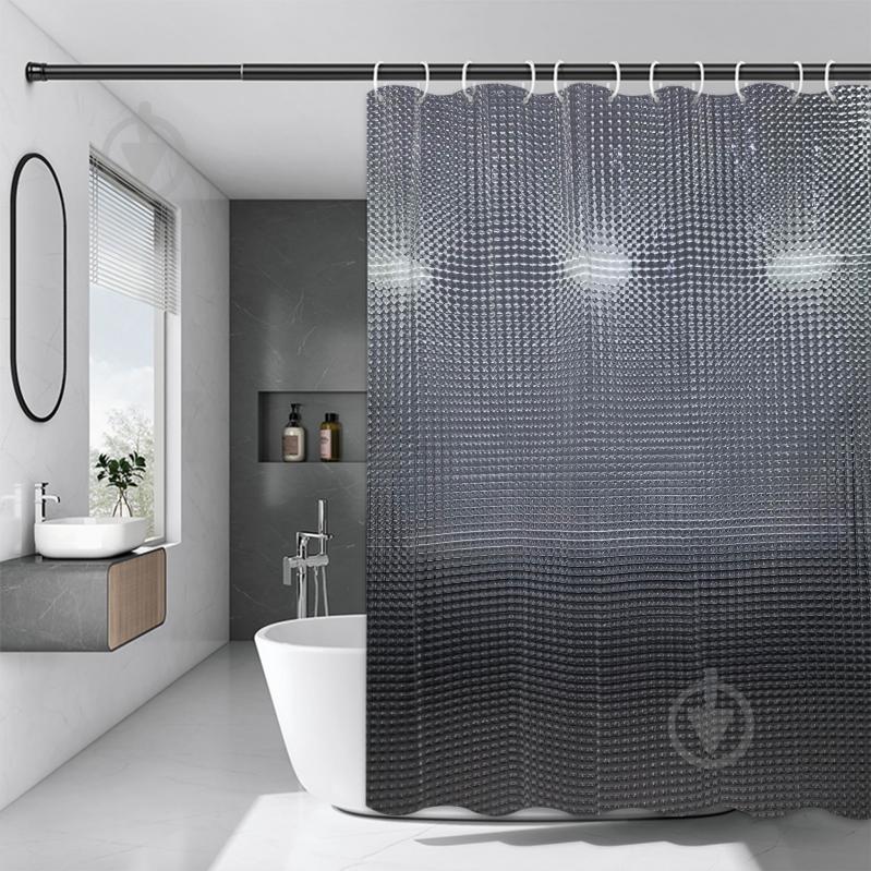 Шторка для ванни Rapal 3D Bubbles, 180х180 см - фото 1 Шторка для ванни Rapal 3D Bubbles, 180х180 см - фото 1